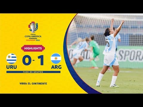 Copa America Femenina: Uruguay W vs Argentina W
