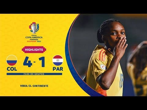 Copa America Femenina: Colombia W vs Paraguay W